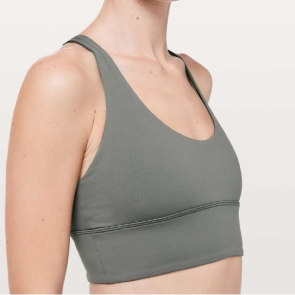 LULULEMON FREE TO BE MOVED SPORTS BRA - SIZE 6 - GREY SAGE - Picture 3 of 4